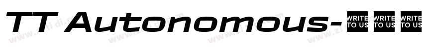TT Autonomous字体转换